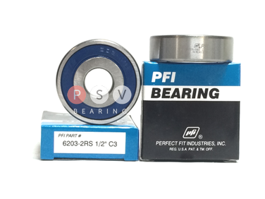 Bearing PFI 6203-2RS 1/2" C3 12.7x40x12 photo 1