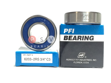 Bearing PFI 6203-2RS 3/4" C3 19.05x40x12 photo 1