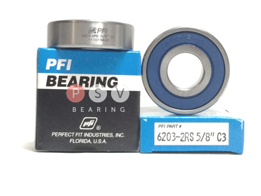 Bearing PFI 6203-2RS 5/8" C3 15.87x40x12 photo 1