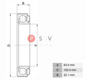 Підшипник Z&S 555.24.010 63.5x103.4x22.1 фото 3