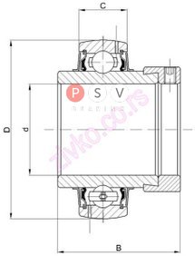 Bearing Z&S HC 209-28 44.45x85x56.4 photo 5