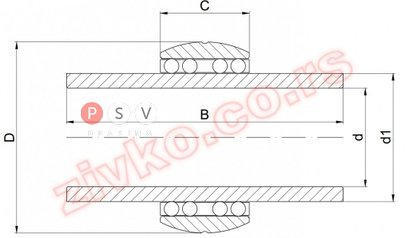 Bearing Z&S 362060 50x105x120 photo 4